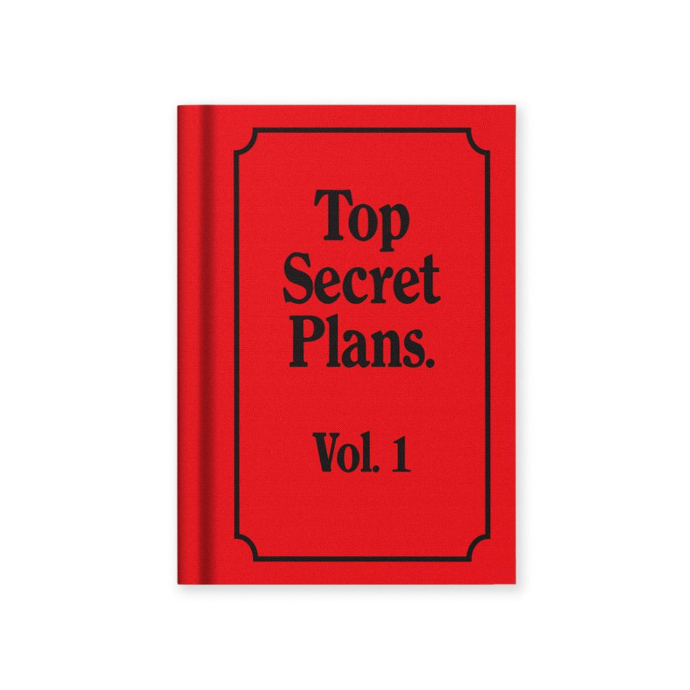 Vevoke Hard Cover Tiny Notebook - Top Secret Plans