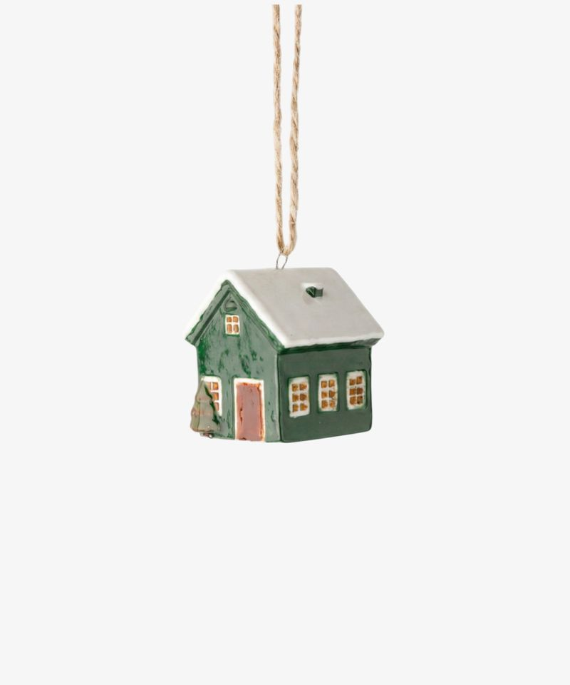 French Country Hanging Mini Bungalow - Green