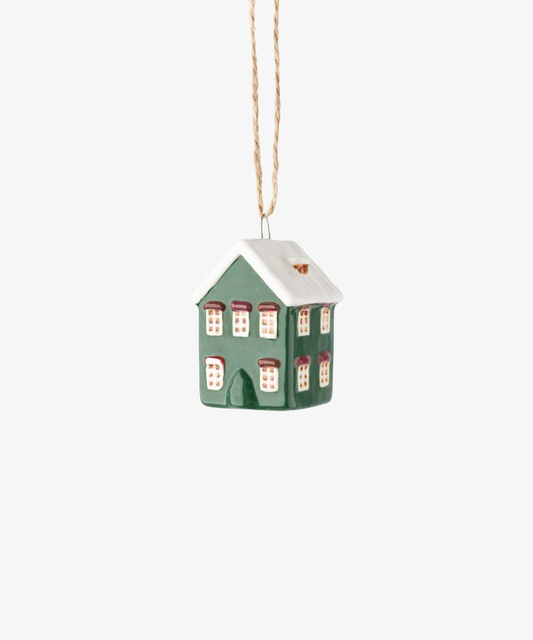 French Country Hanging Mini House - Green