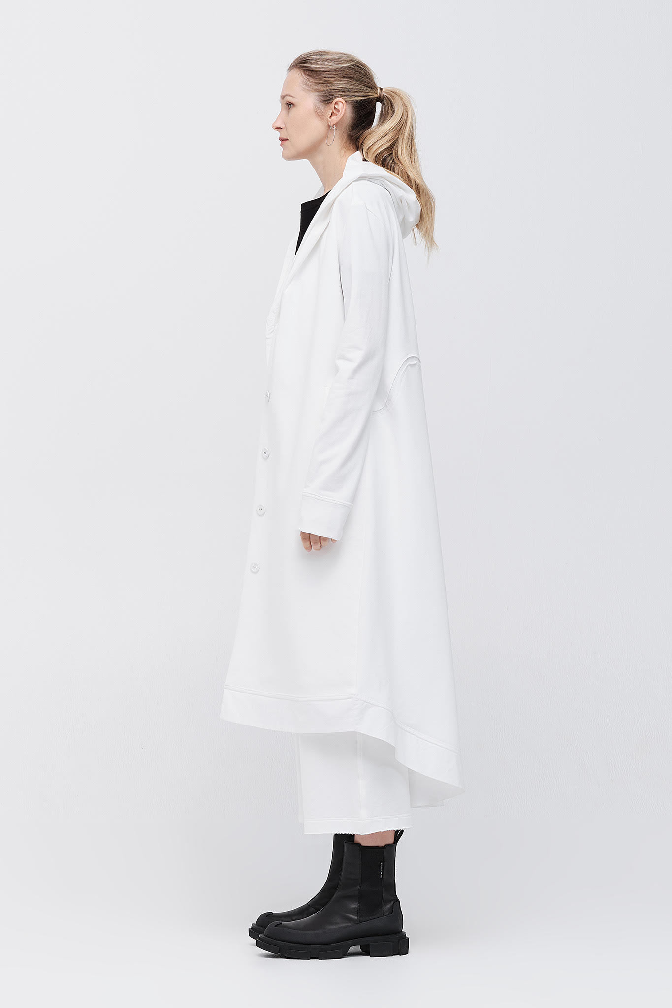 Taylor Wave Coat - Ivory/Ivory