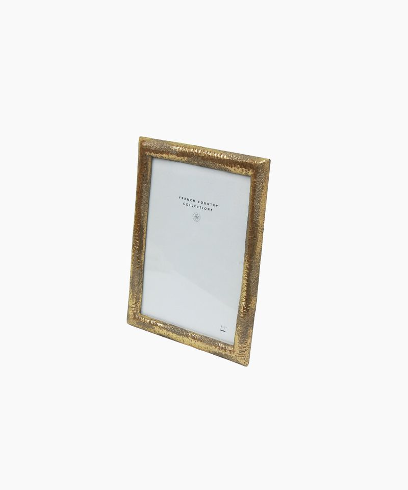 French Country Hammered Gold Frame 5x7