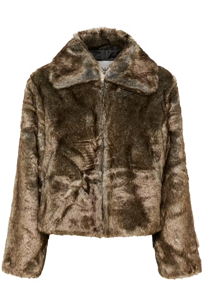 Karen By Simonsen Carol Fur Jacket - Falcon