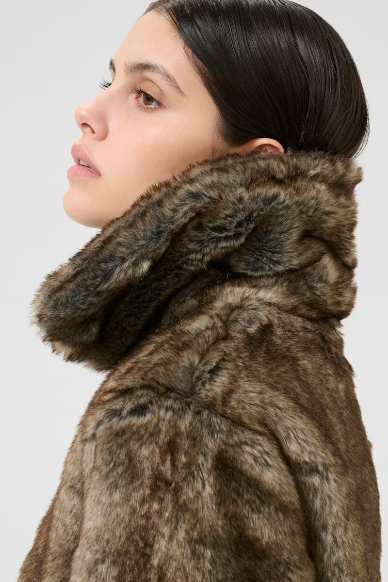 Karen By Simonsen Carol Fur Jacket - Falcon