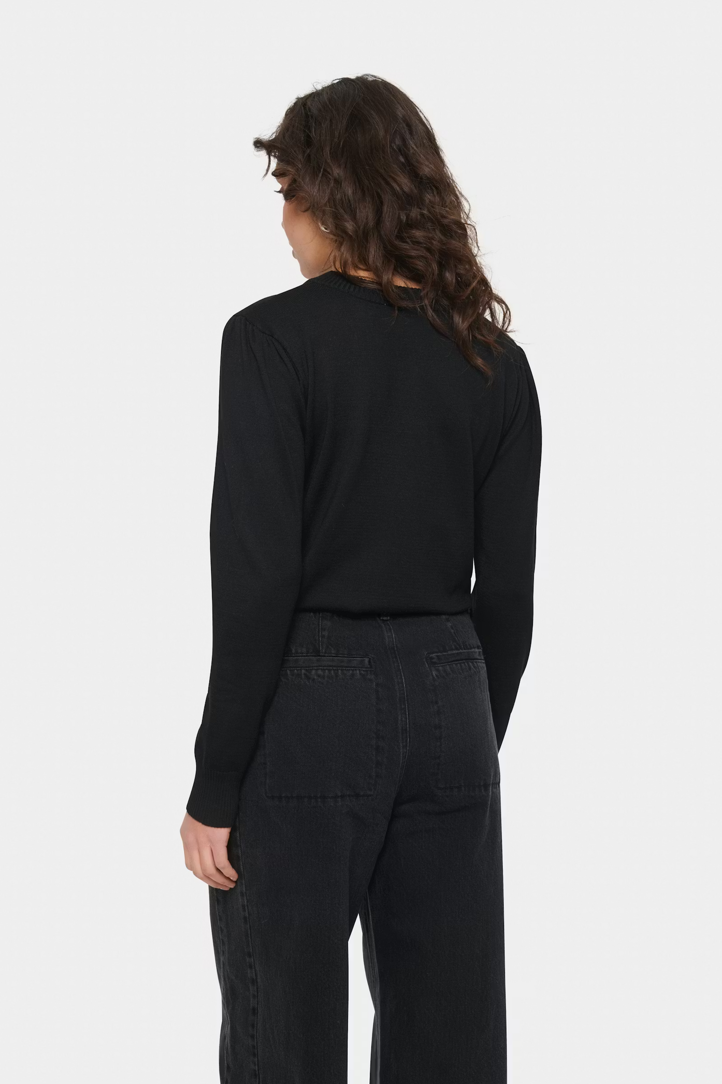 Saint Tropez Mila LS Pullover - Black