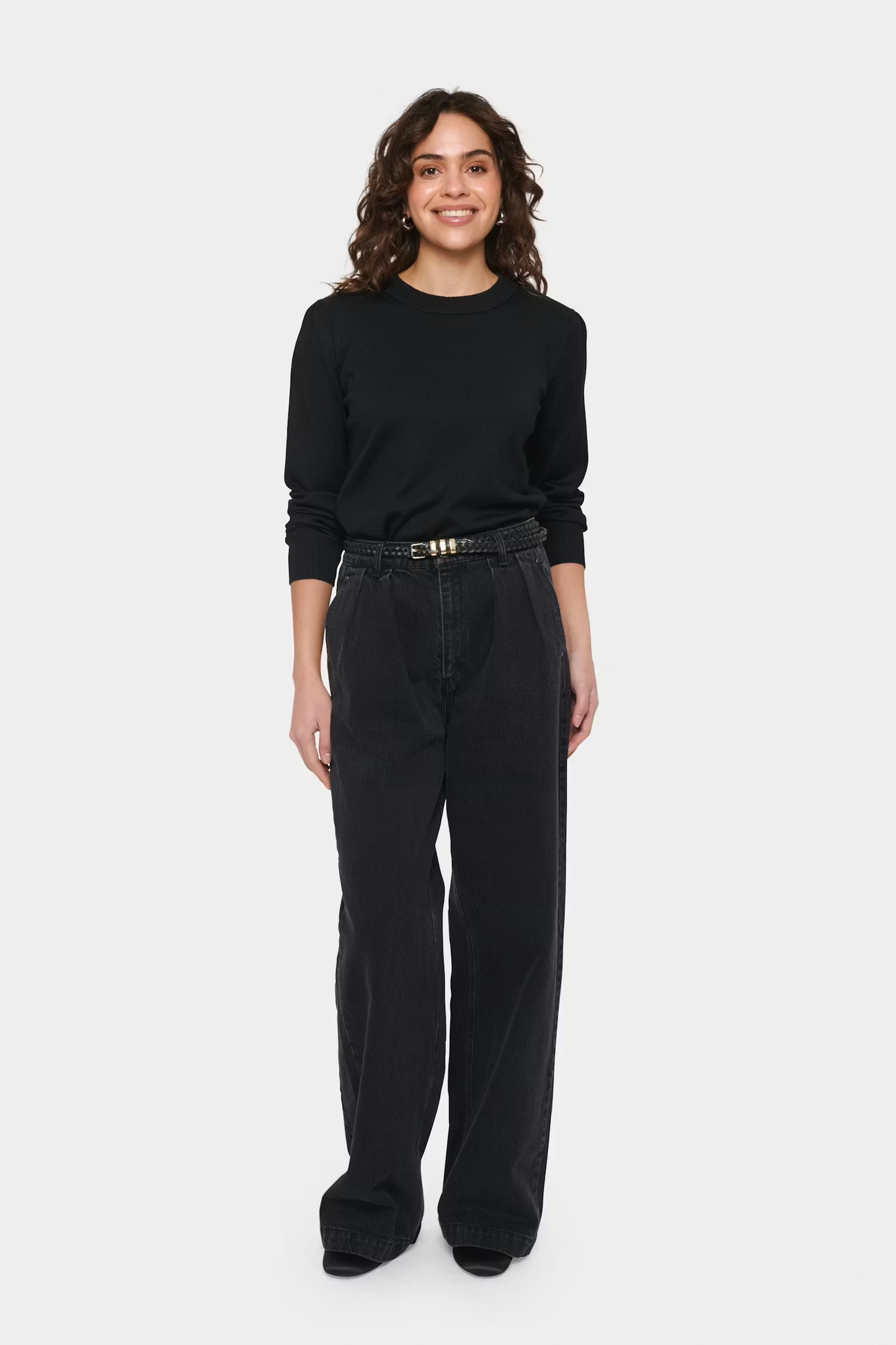 Saint Tropez Mila LS Pullover - Black