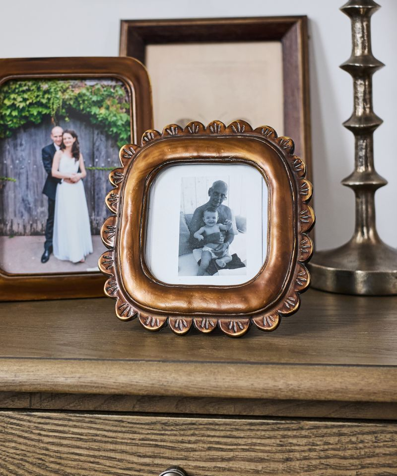 French Country Petal Burnished Frame 4x4