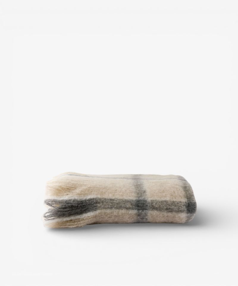 French Country Juniper Check Throw Grey