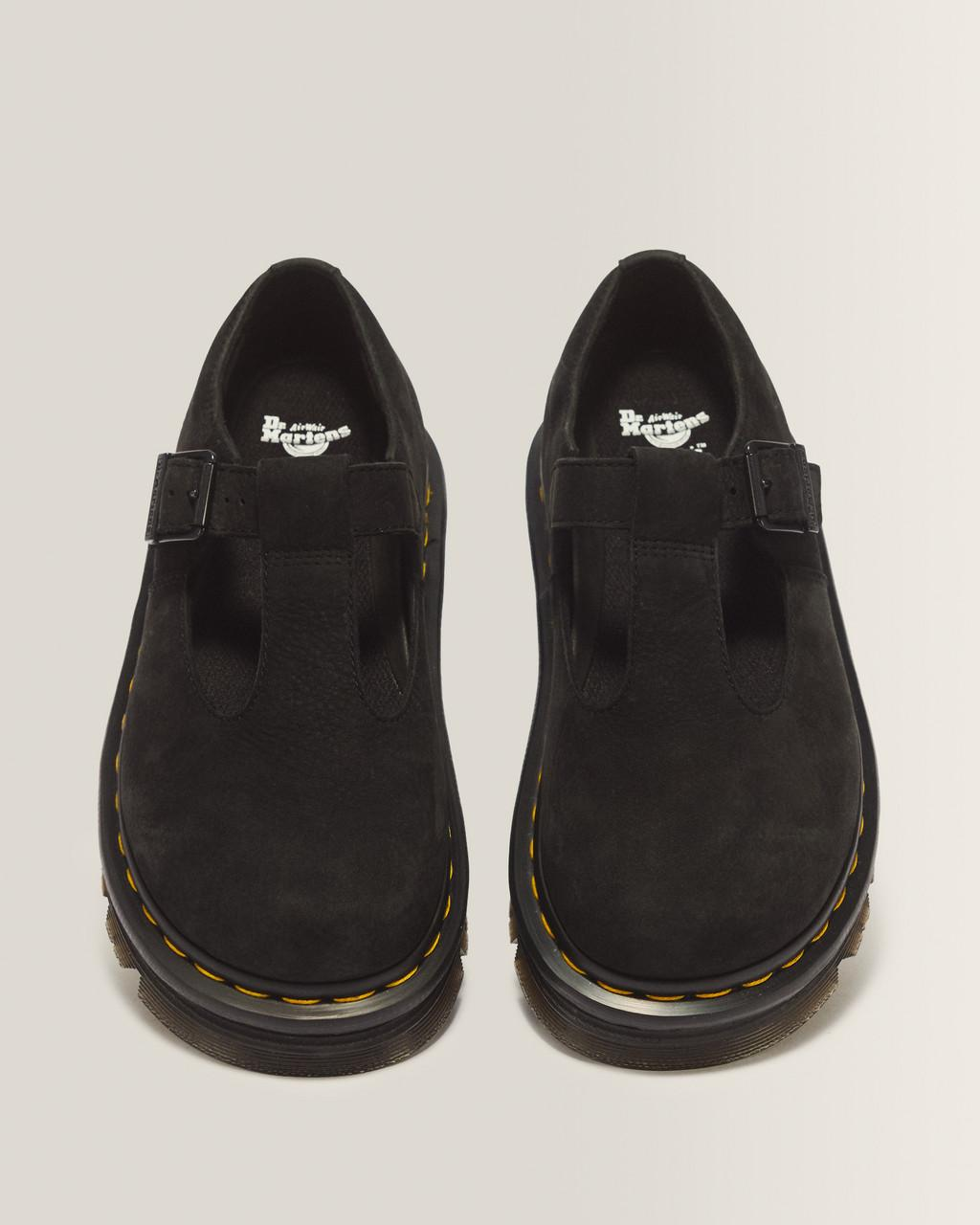 Dr Marten's Zebzag Mary Jane - Black Milled Nubuck