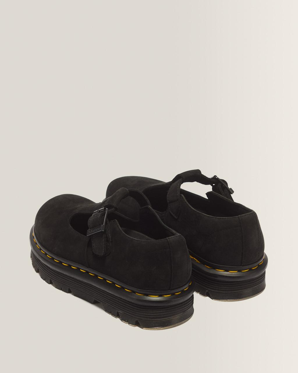 Dr Marten's Zebzag Mary Jane - Black Milled Nubuck
