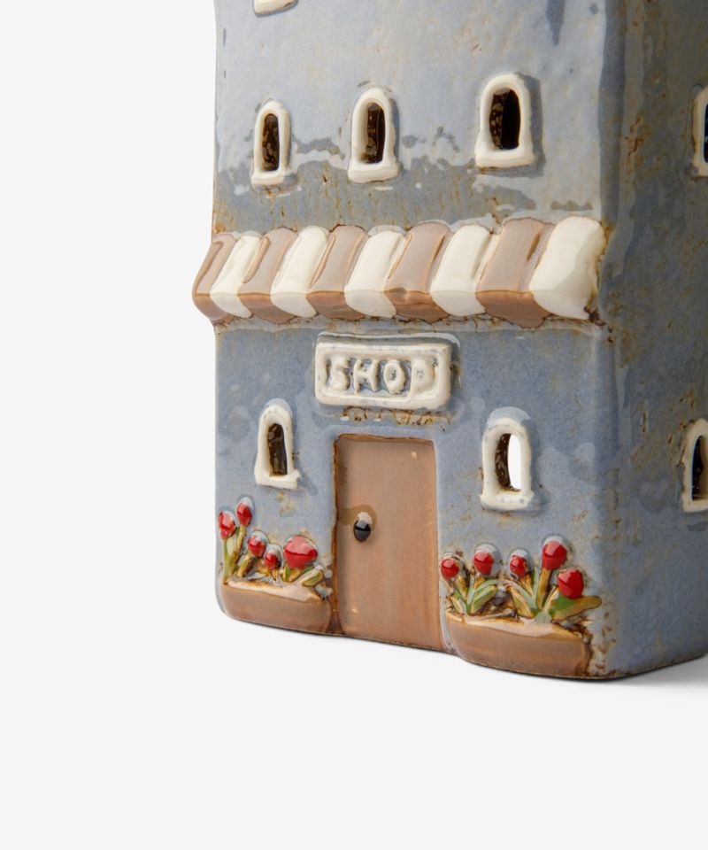 French Country Devon Flower Shop Tea Light - Cornflour