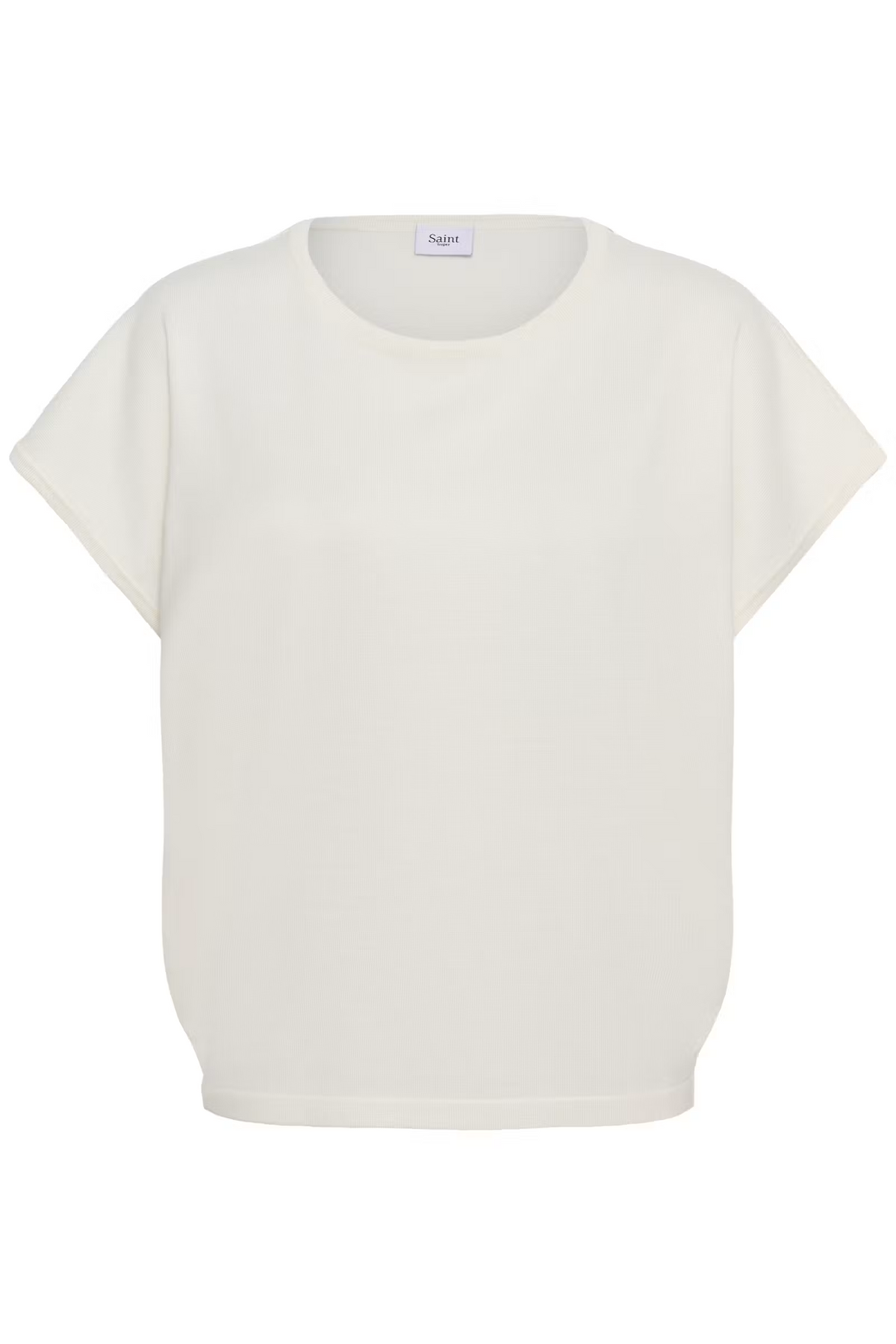 Saint Tropez Mila Round Neck SS Pullover - Ice