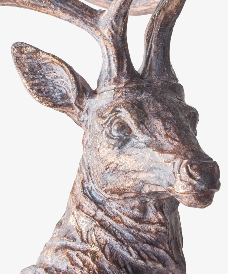French Country Sentinel Large Standing Reindeer Left Side