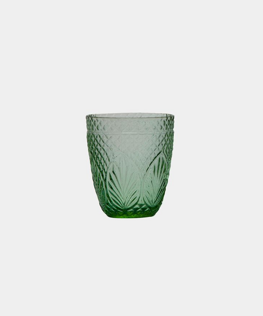 French Country Vintage Green Tumbler - Set of 4