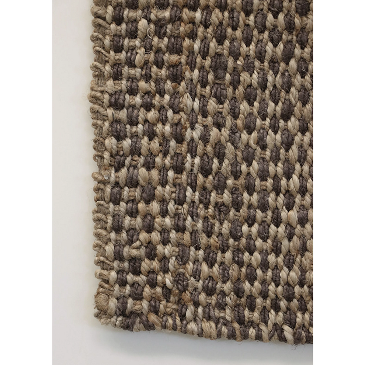 CC Interiors 100% Jute Doormat - Aubergine & Natural