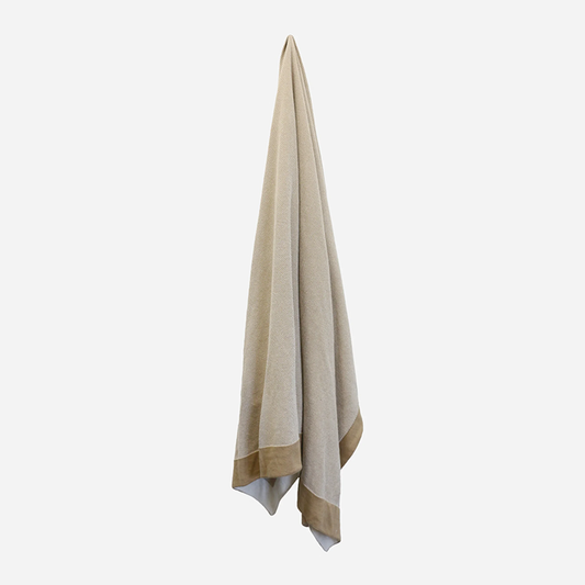 CC Interiors Clyde Throw Boucle Weave - Caramel & Ivory