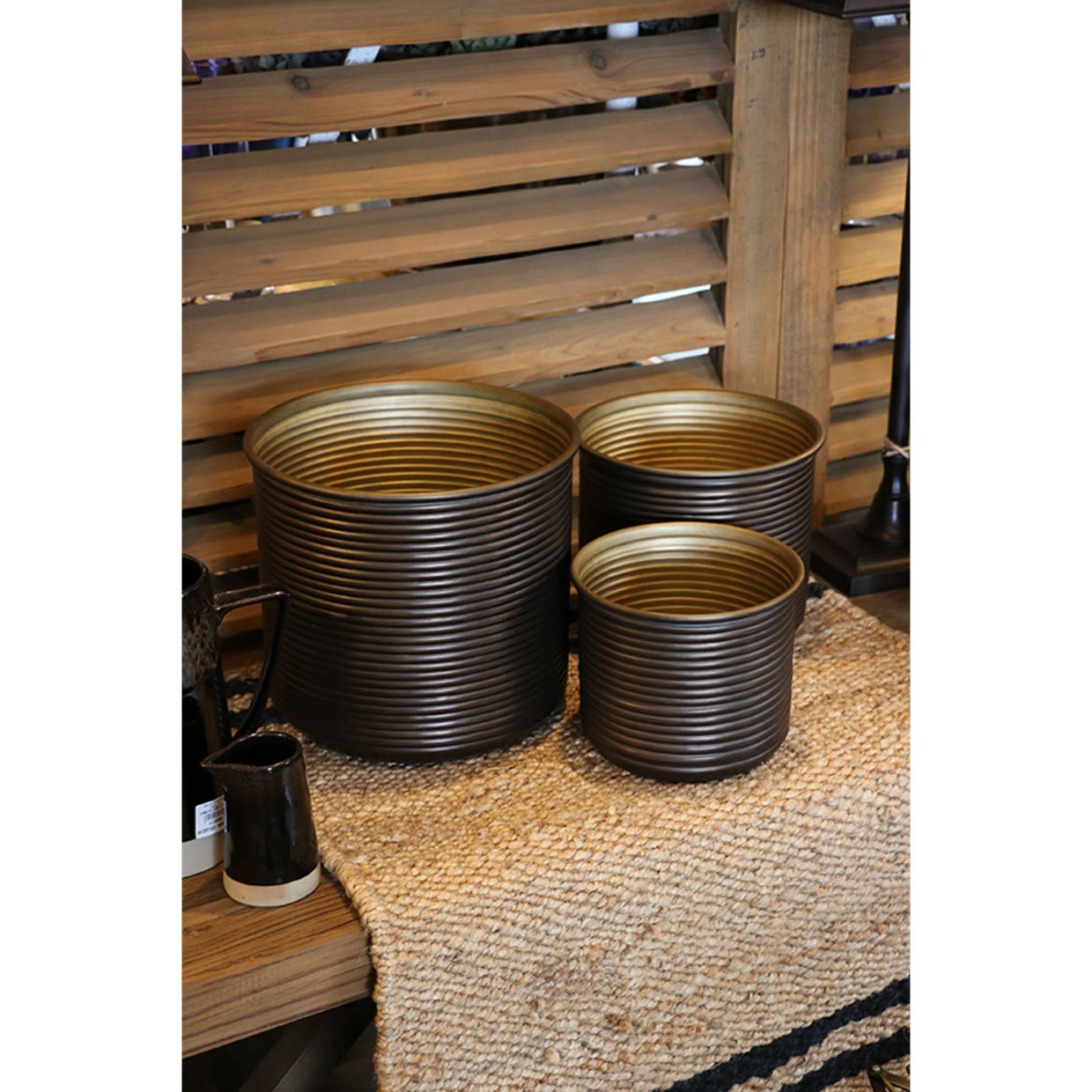 CC Interiors Calypso Planters - Bronze