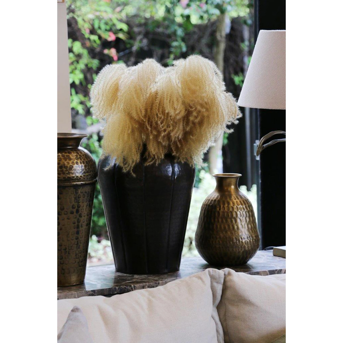 CC Interiors Ludlow Urn Vase - Copper Black Antique Finish