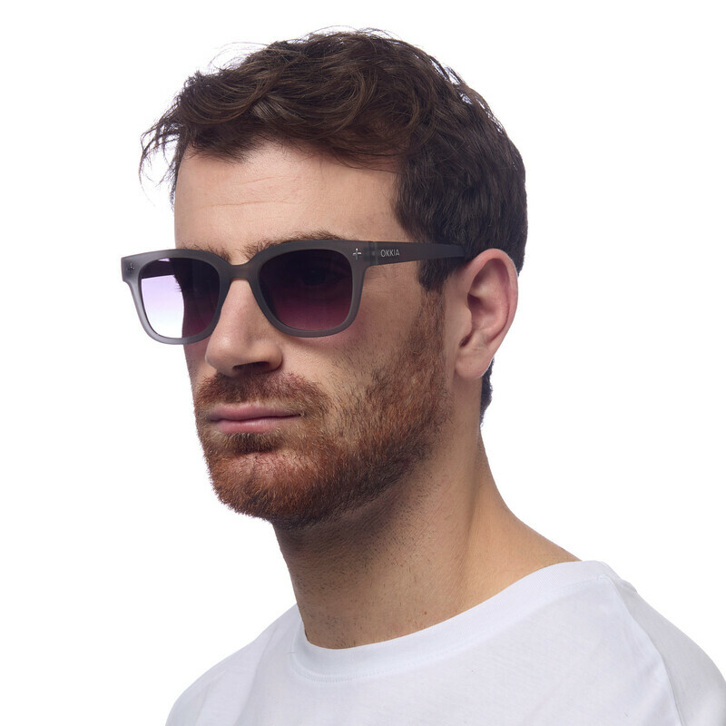 Okkia OK012 Giovanni Sunglasses - Translucent Grey