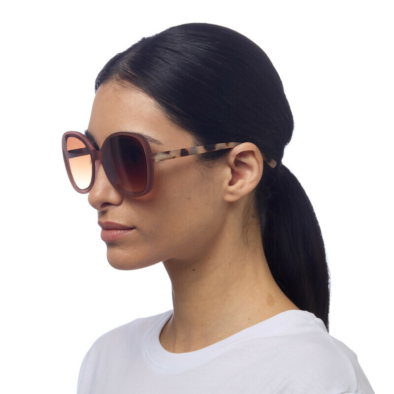 Okkia OK019 Anna Sunglasses - Pink Havana