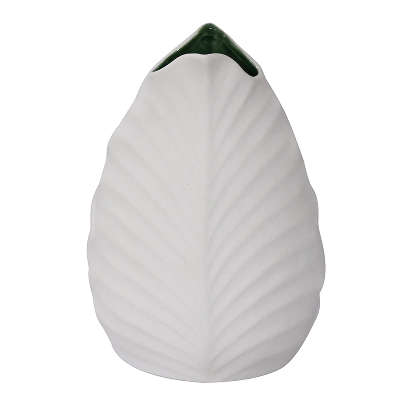 CC Interiors Leaf Vase in Matt White