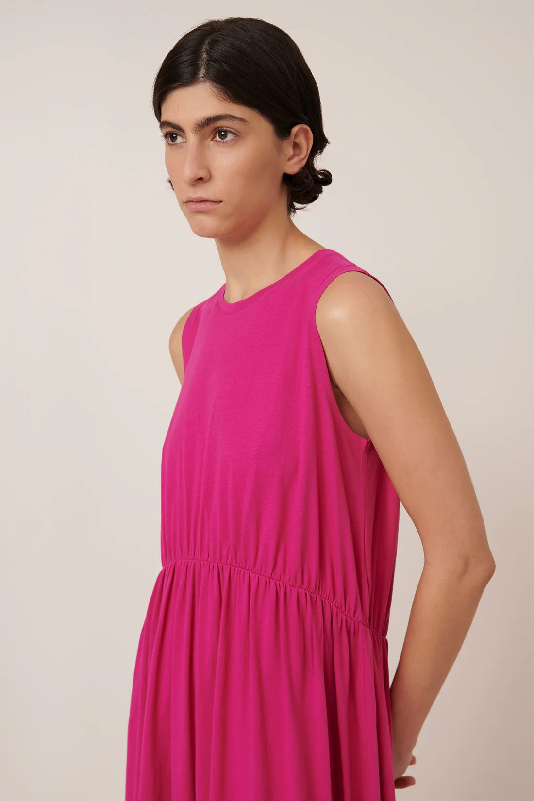 Kowtow Light Curve Dress - Magenta