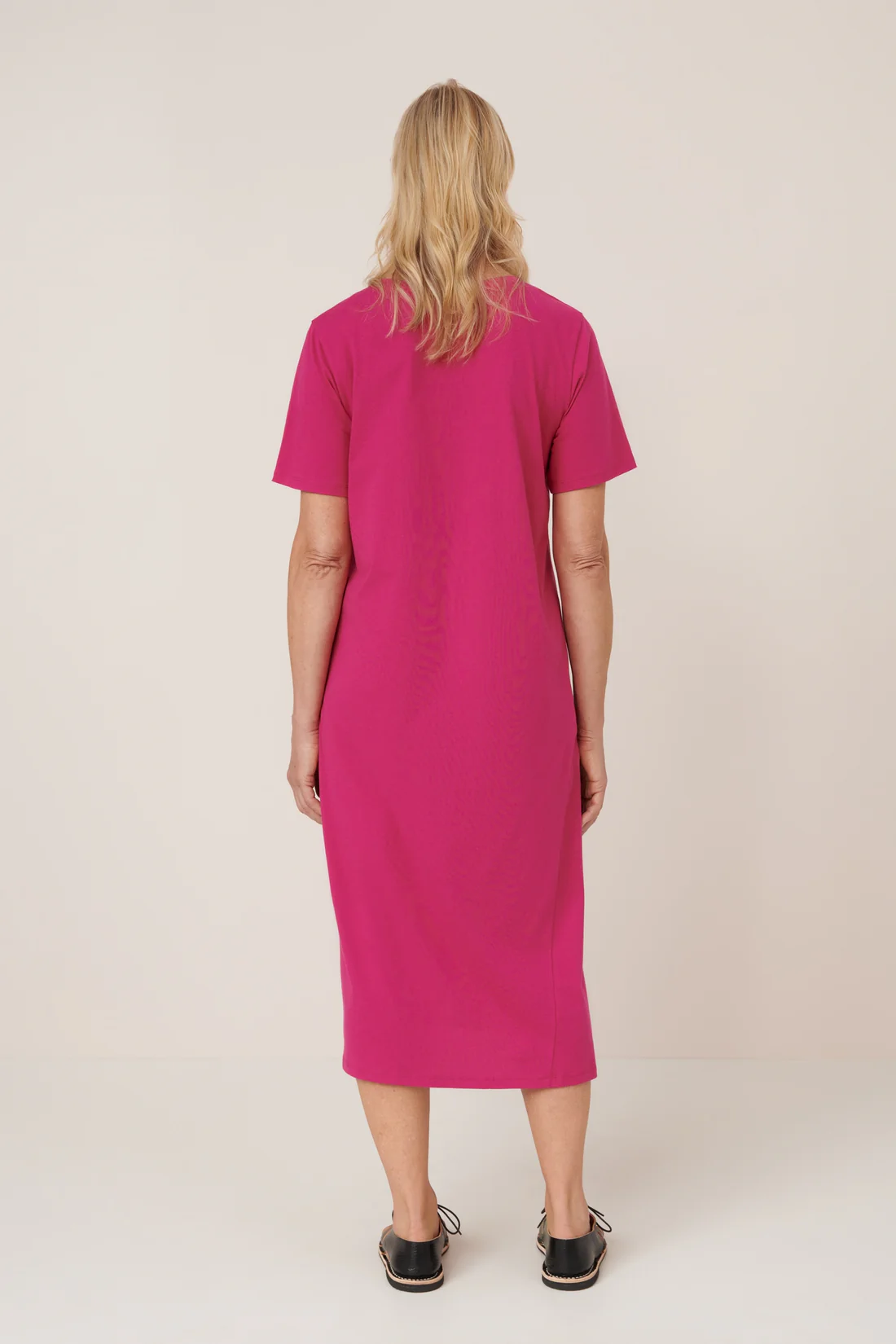 Kowtow Light Tee Dress - Magenta