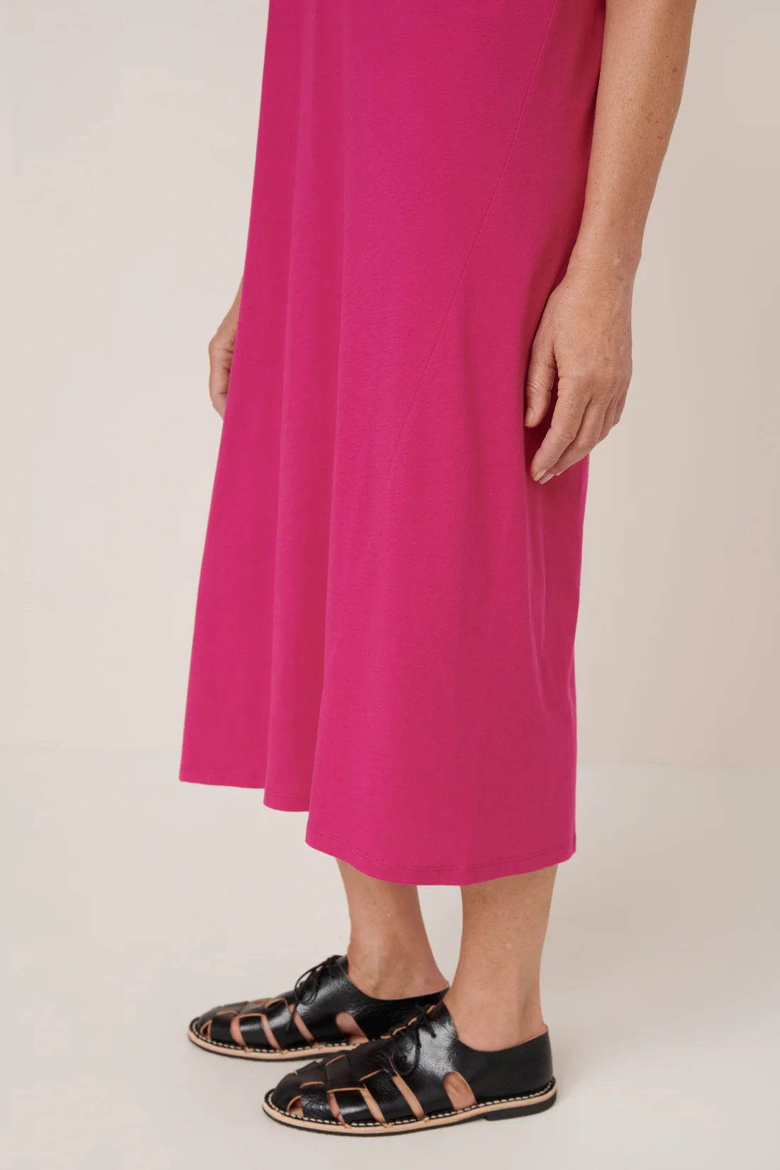 Kowtow Light Tee Dress - Magenta