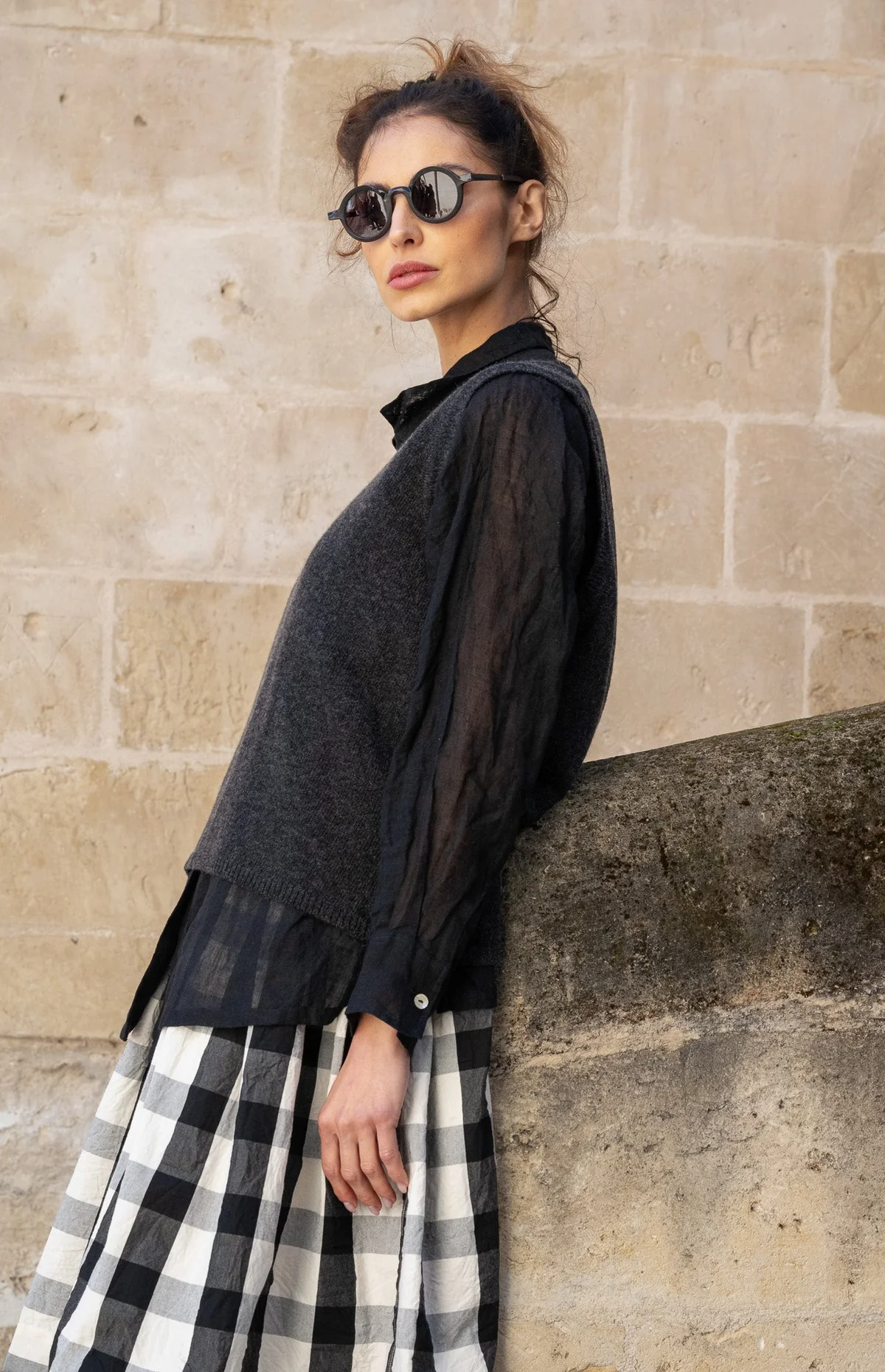 Meg By Design Maeve Linen Shirt - Black