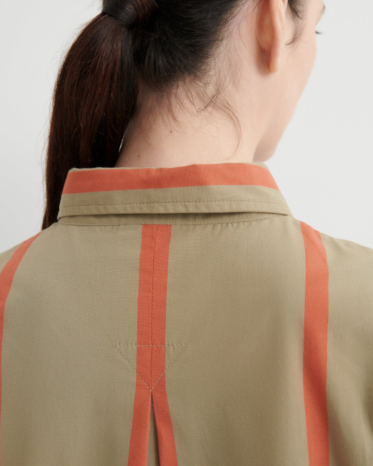 Kowtow Maker Shirt - Nasturtium Stripe