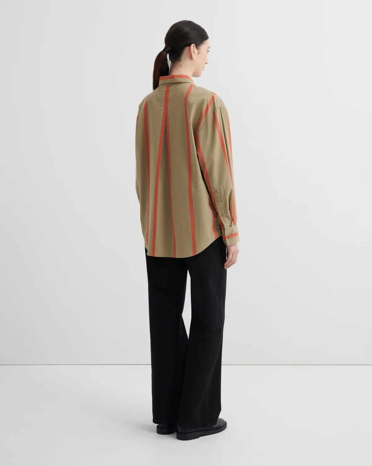Kowtow Maker Shirt - Nasturtium Stripe