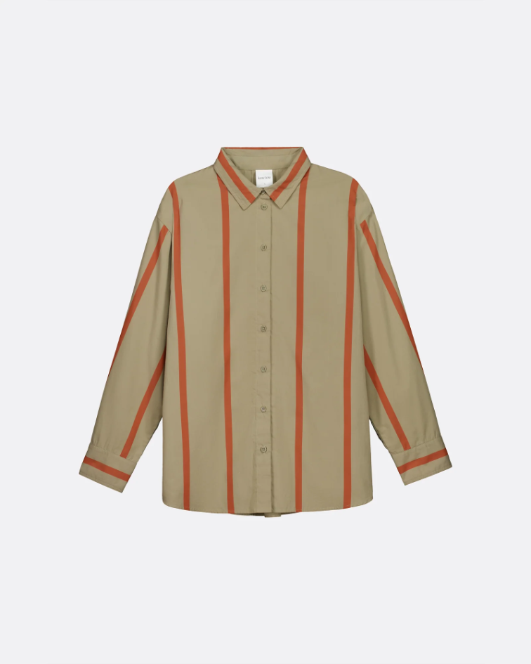 Kowtow Maker Shirt - Nasturtium Stripe
