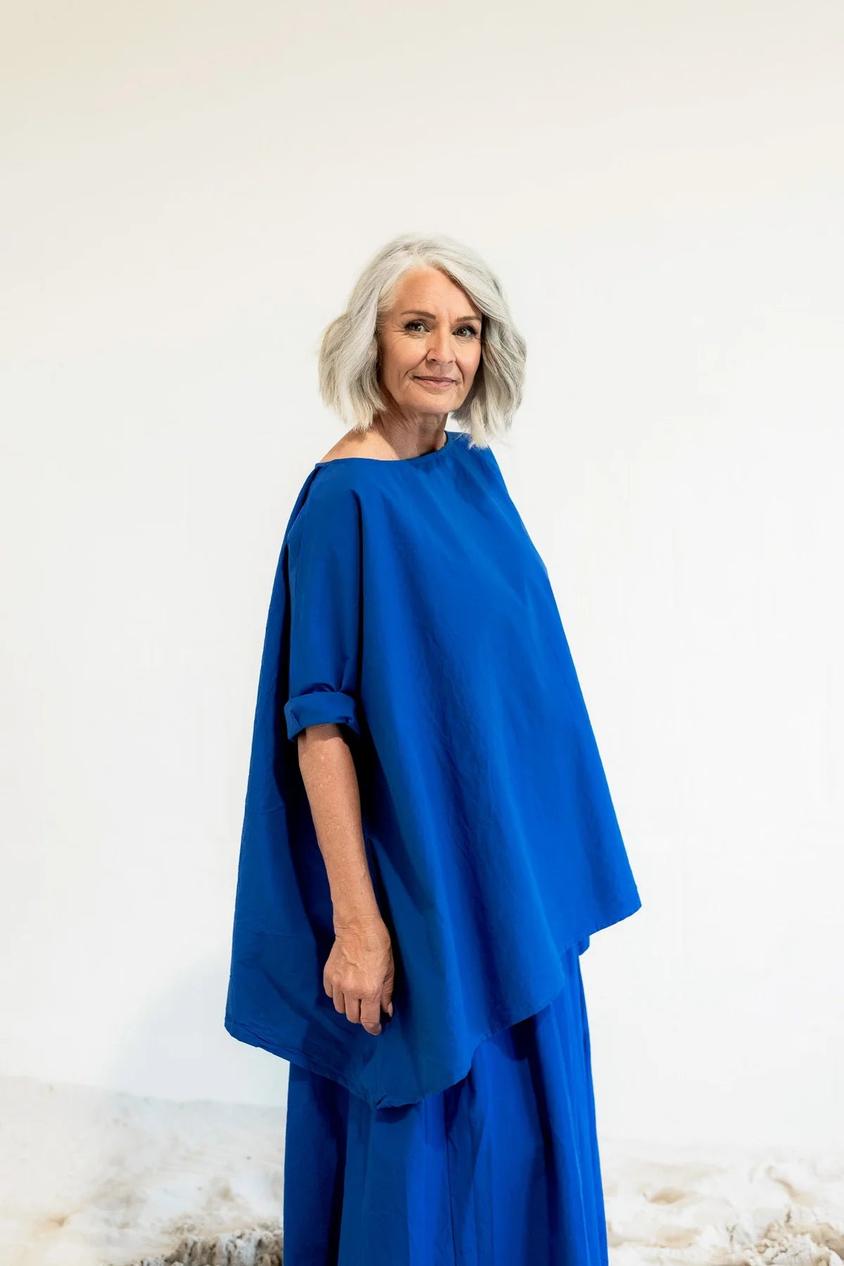Meg by Design Harbour Skirt Cotton - Cobalt