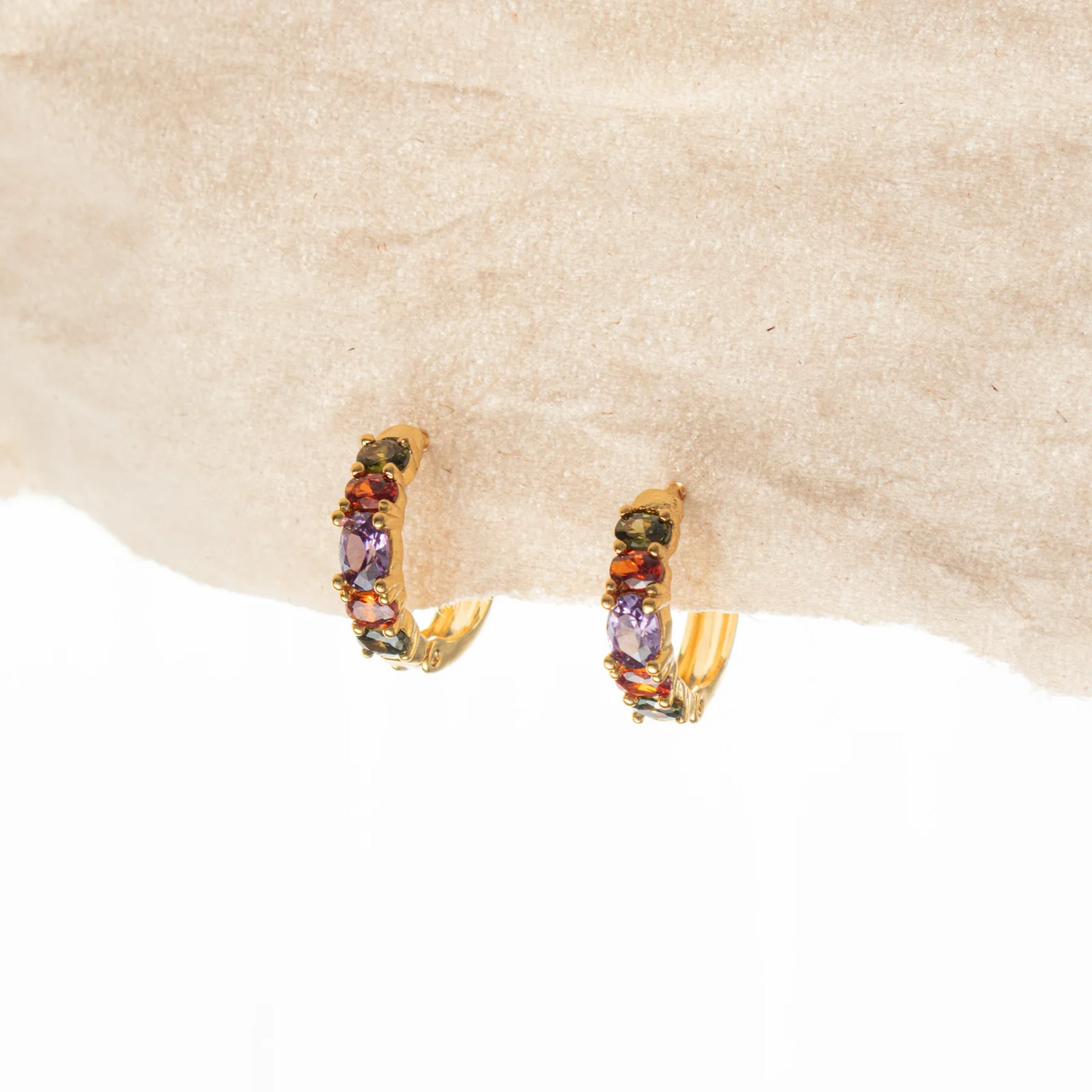 Queen of the Foxes Earrings Rainbow Sleeper