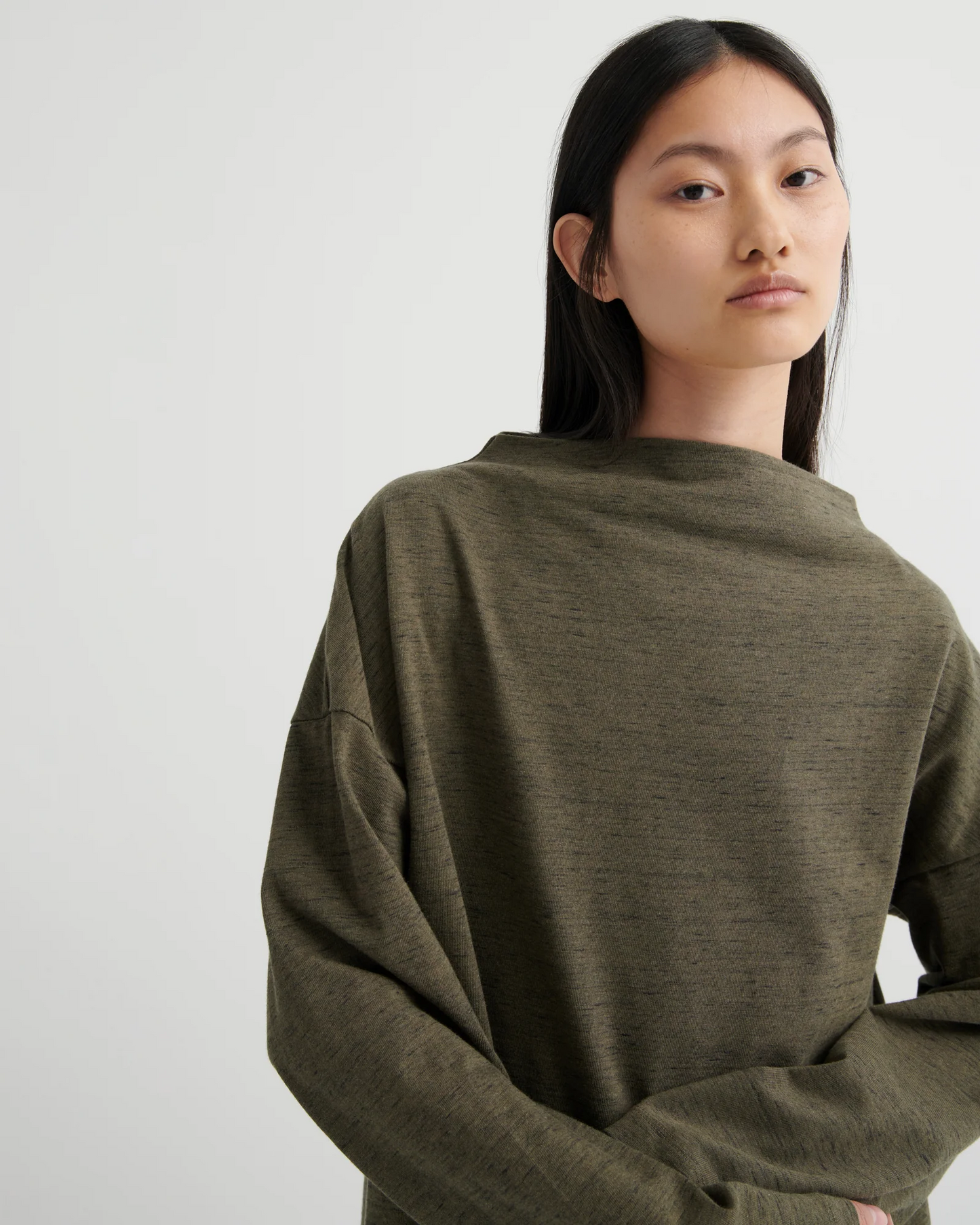 Kowtow Measure Dress - Bark Melange