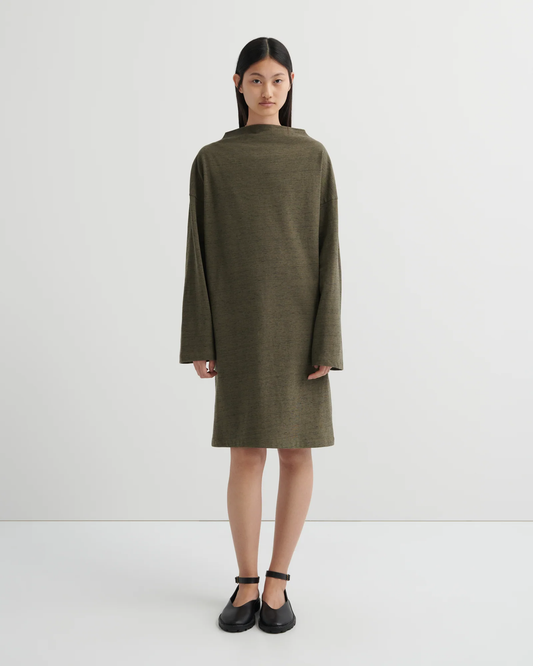 Kowtow Measure Dress - Bark Melange