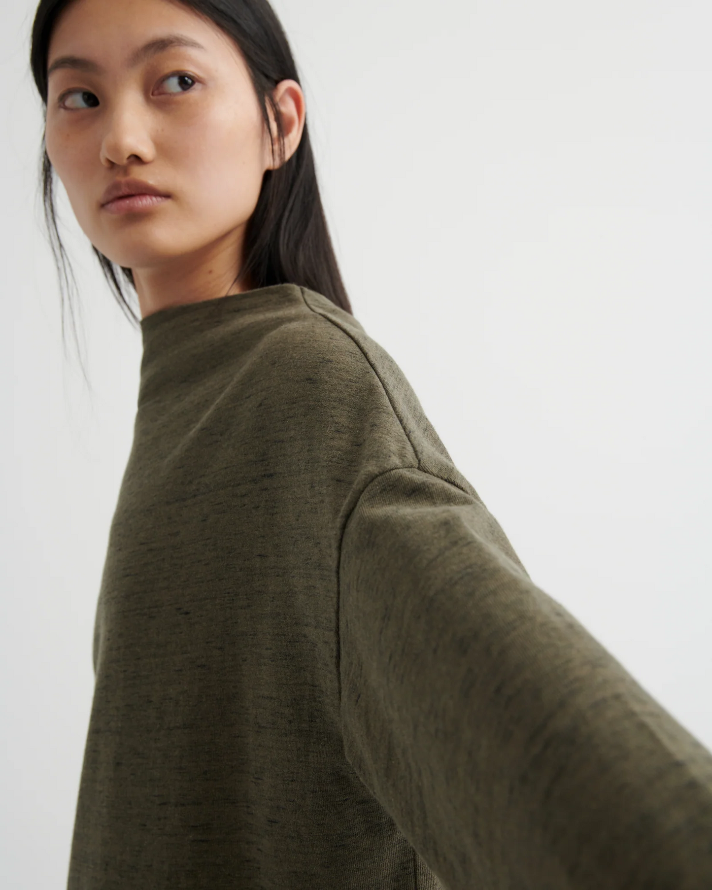 Kowtow Measure Dress - Bark Melange