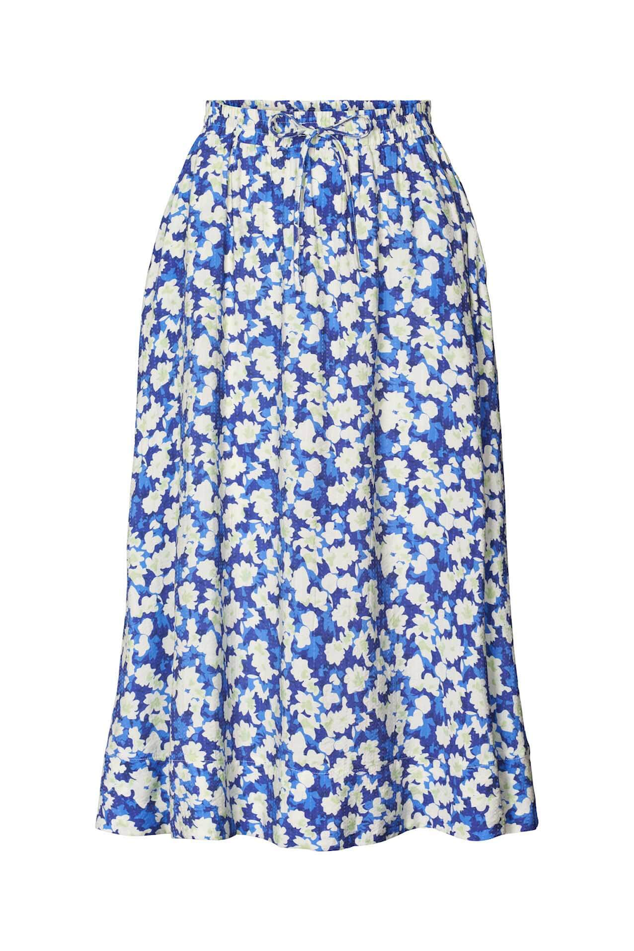 Lollys Laundry Morning Skirt - Blue Floral