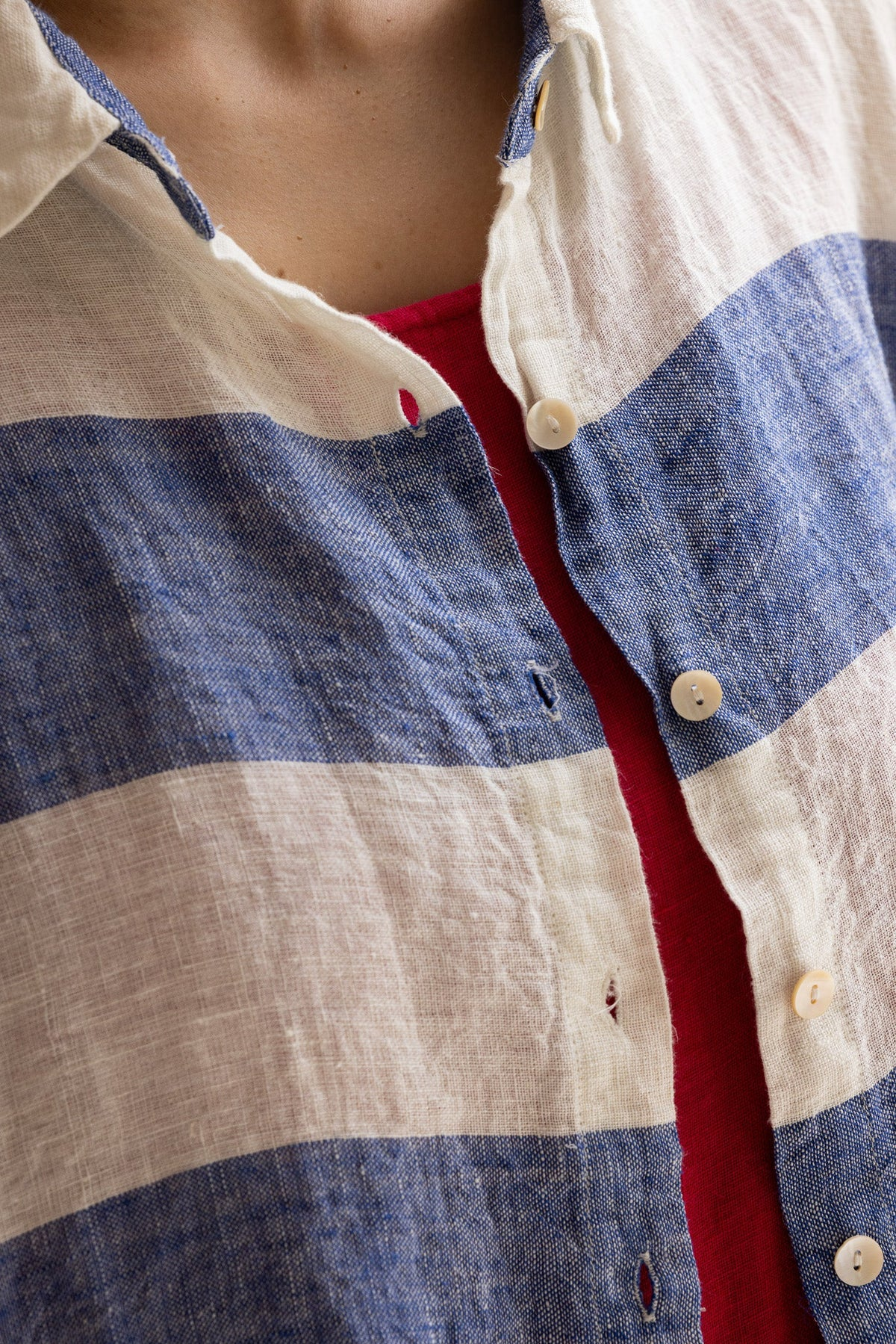 Meg By Design Moyo Shirt - Blue Stripe