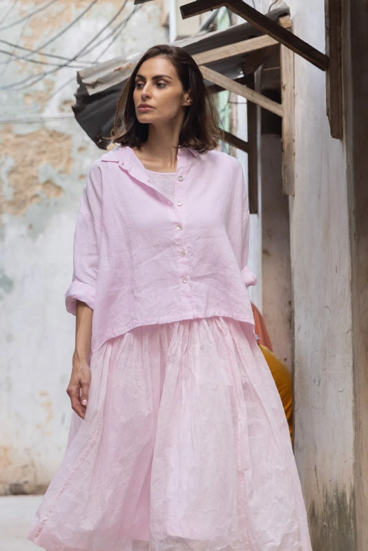 Meg By Design Moyo Shirt Linen - Pink
