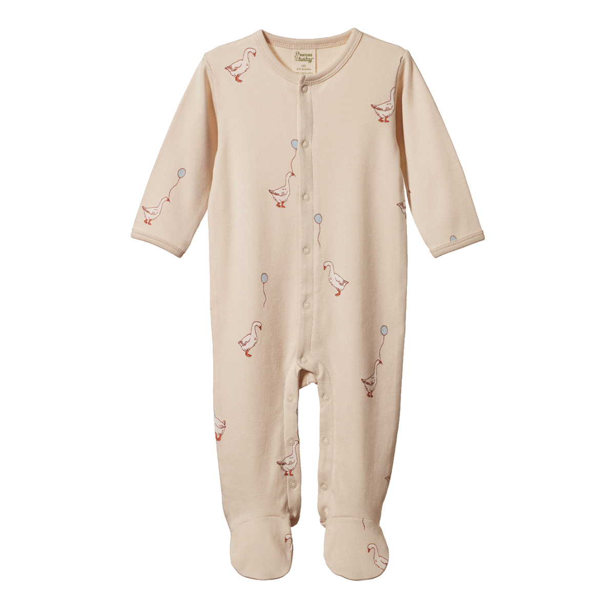 Nature Baby Stretch & Grow - Goose Lullaby Print