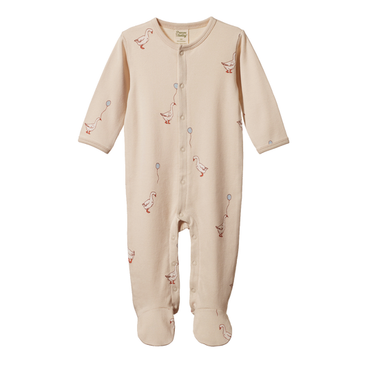 Nature Baby Stretch & Grow - Goose Lullaby Print