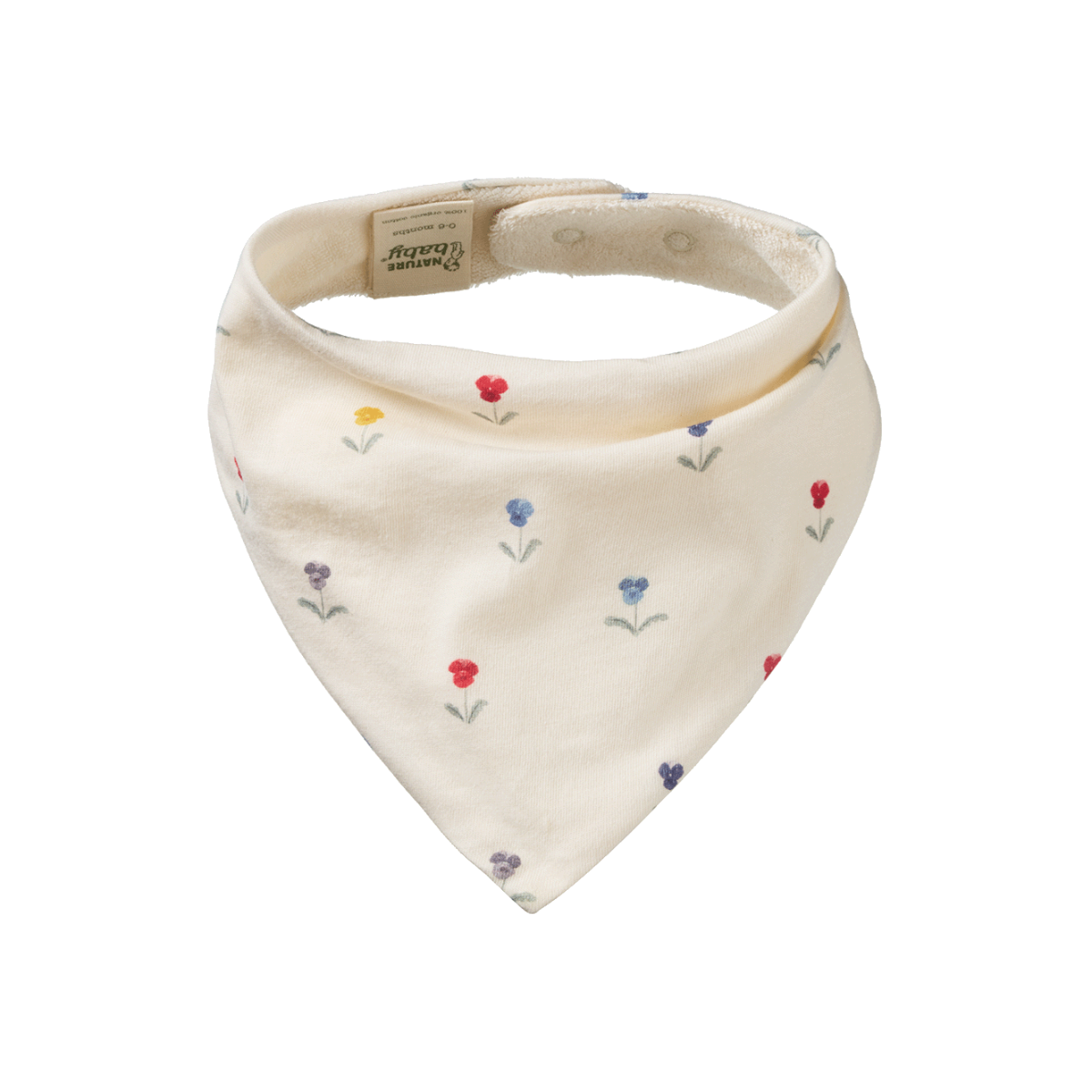 Nature Baby Triangle Bib - Delphine Print