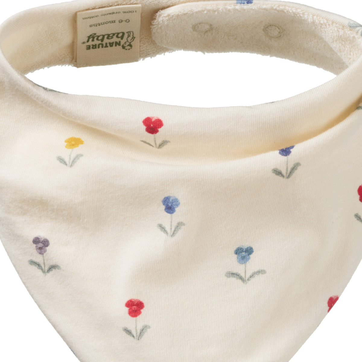 Nature Baby Triangle Bib - Delphine Print