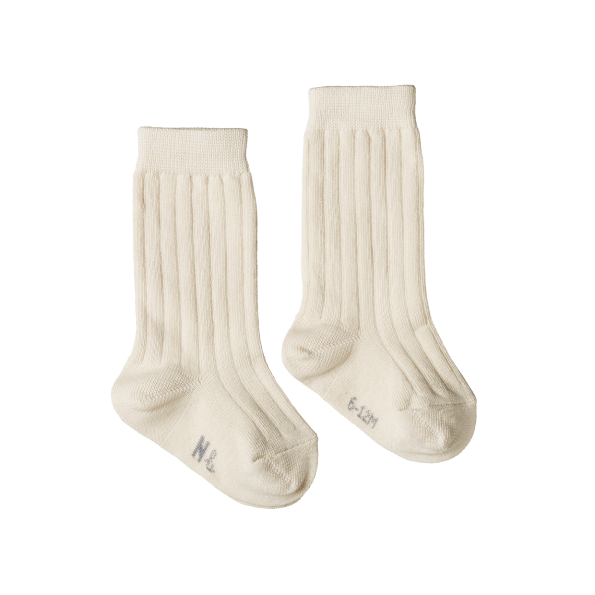 Nature Baby Organic Cotton Rib Socks - Natural