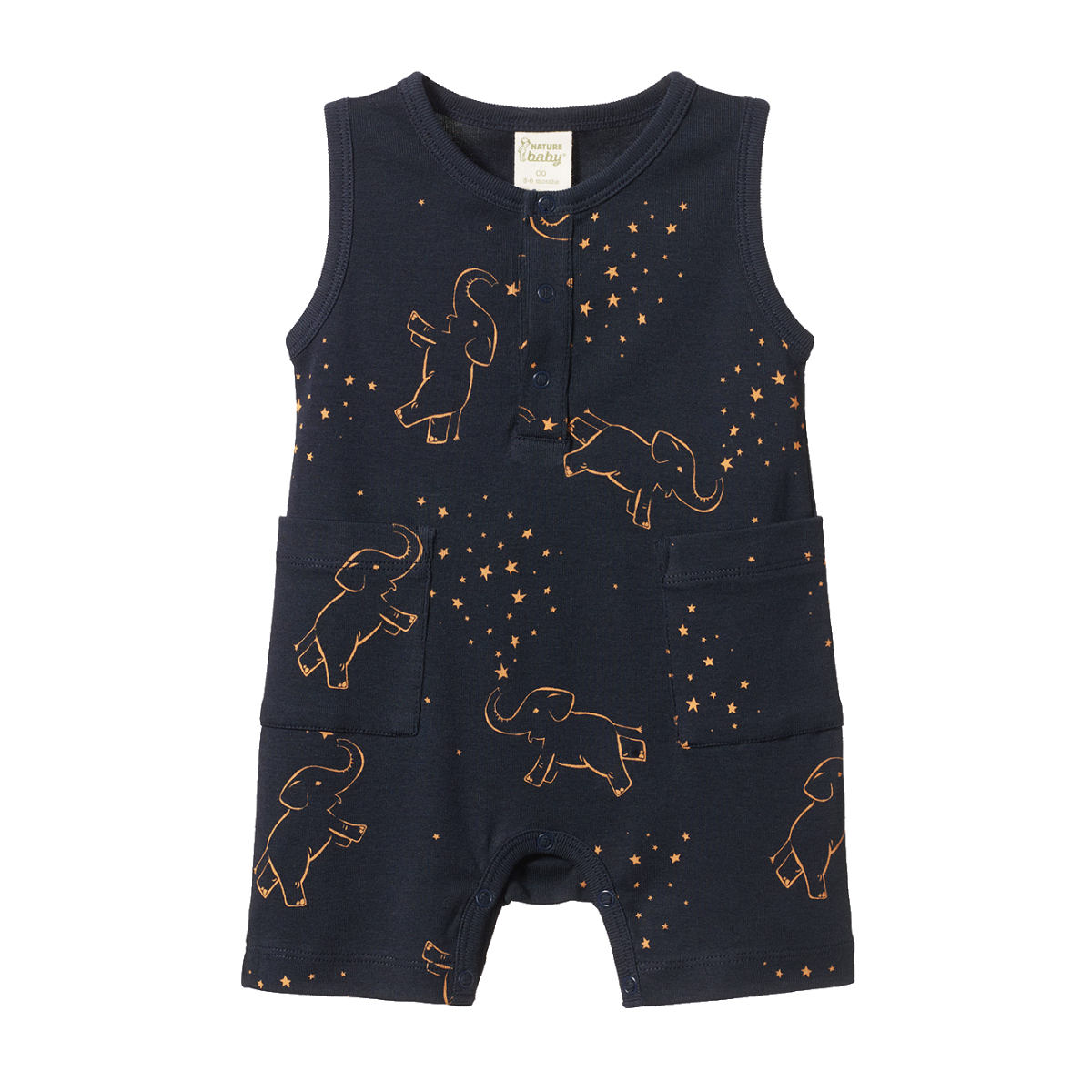 Nature Baby Camper Suit - Fairground Navy Print
