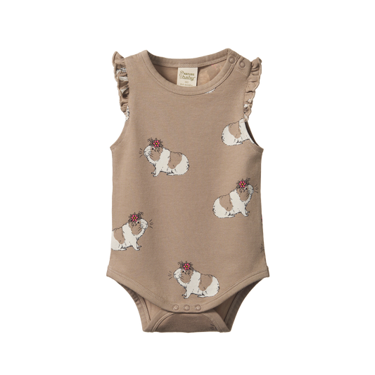 Nature Baby Fleur Bodysuit - Moon Flower Gala Print