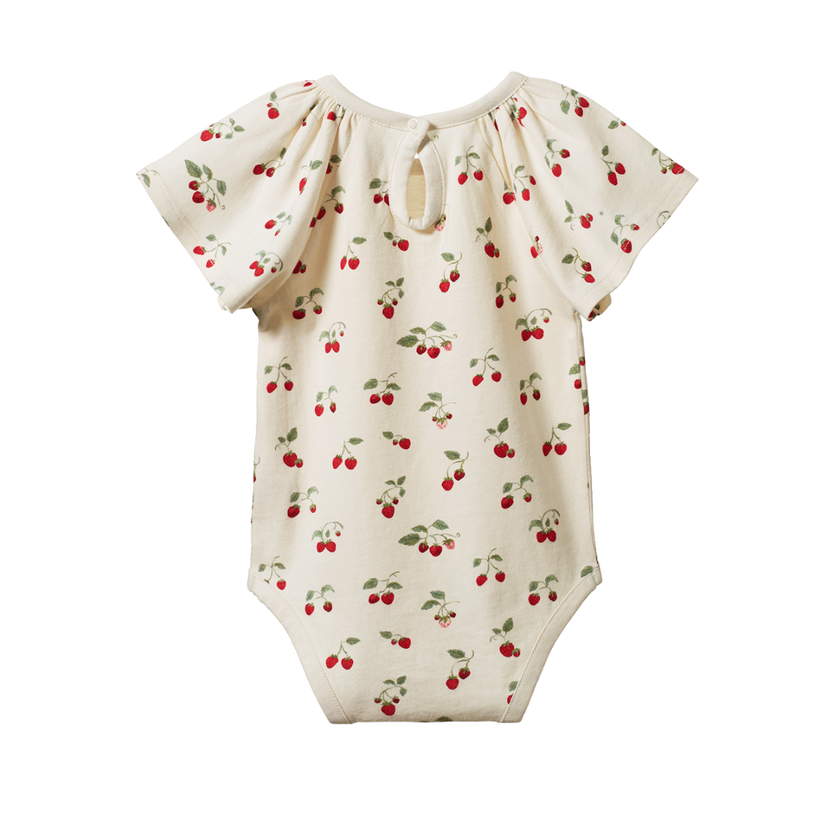 Nature Baby Faye Bodysuit - Strawberry Blush Print