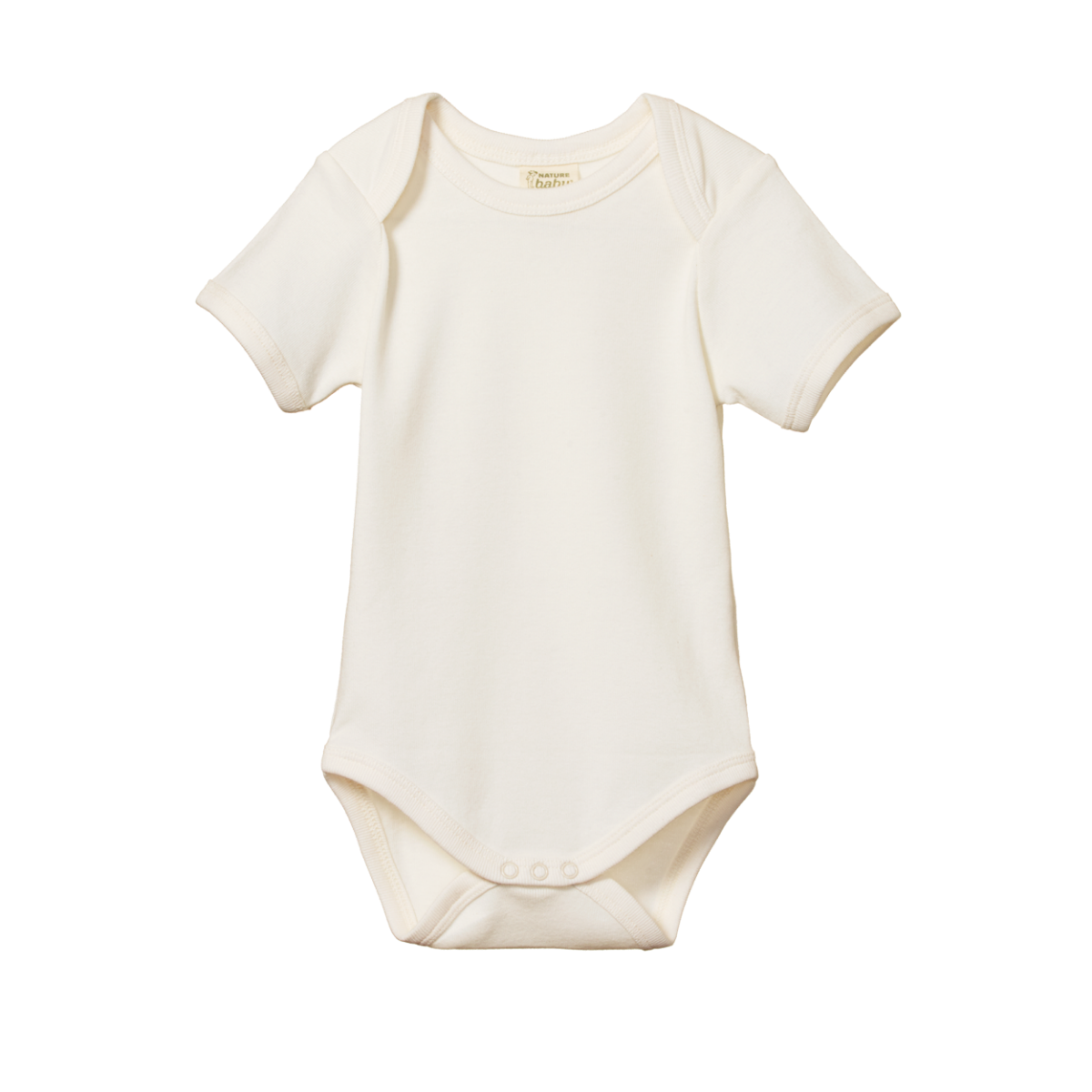 Nature Baby Short Sleeve Bodysuit - Natural