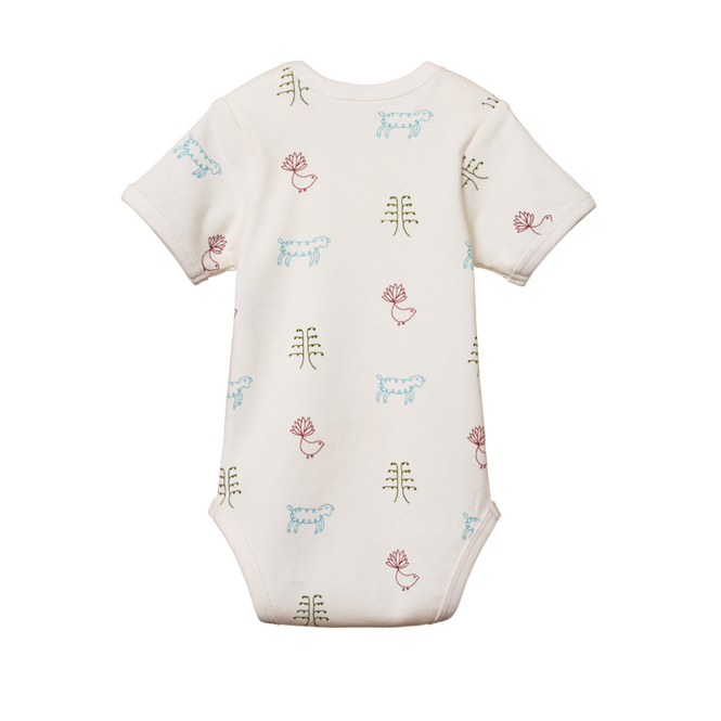 Nature Baby Short Sleeve Bodysuit - Nature Baby Print