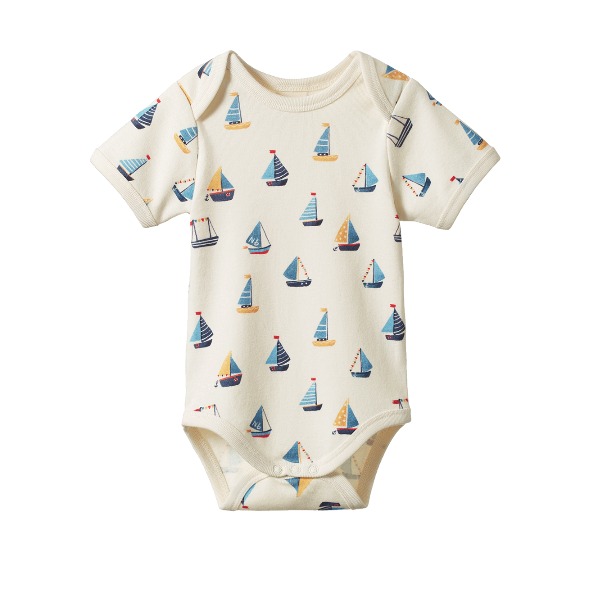 Nature Baby Short Sleeve Bodysuit - Regatta Print